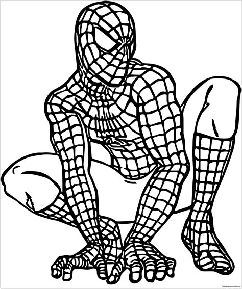 spiderman coloring pages printable|More.